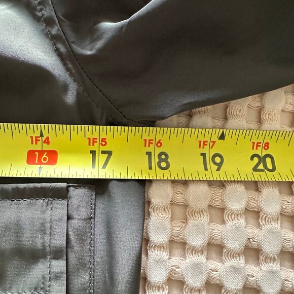 Simply Vera Nylon Utility Bomber Jacket Army Green Retro Y2K Streetwear Small - Picture 9 of 10